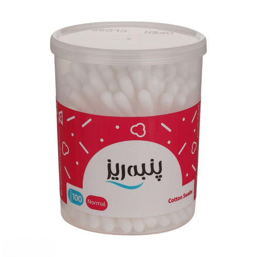 گوش پاک کن پنبه ریز مدل Normal بسته 100 عددی ( جهت تست )