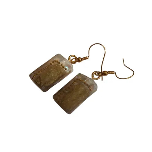 گوشواره رزینی طرح گیوه کد AA00011